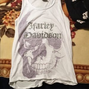 Two Harley Davidson tank tops both size medium